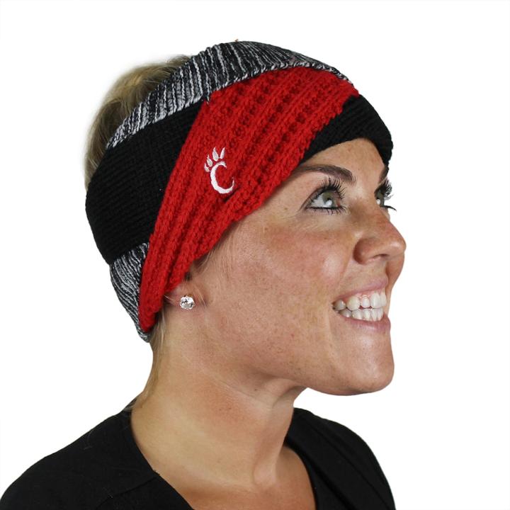 Women's Zoozatz Cincinnati Bearcats Criss-cross Headband, Multicolor