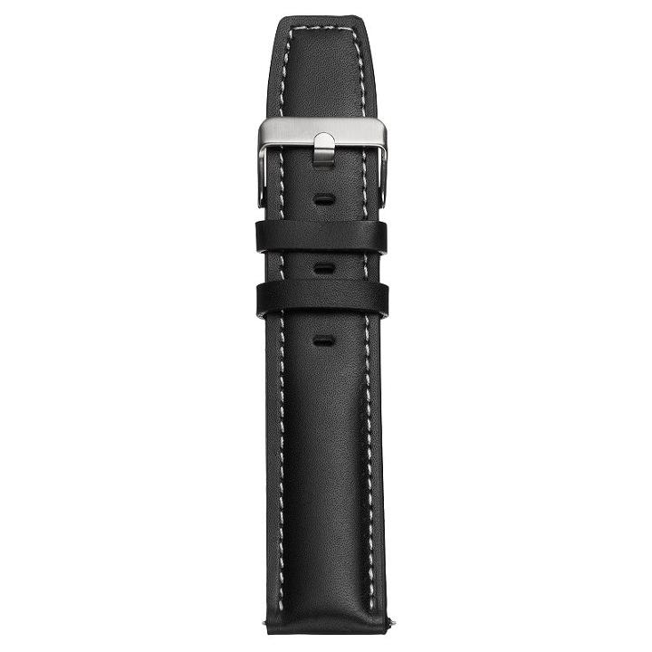 Kreisler Unisex Leather Sport Watch Band - Tx76722bk, Size: 22mm, Black