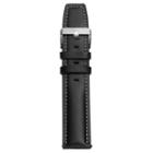 Kreisler Unisex Leather Sport Watch Band - Tx76722bk, Size: 22mm, Black