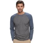 Men's Columbia Wildberry Classic-fit Colorblock Omni-wick Raglan Tee, Size: Xl, Grey (charcoal)
