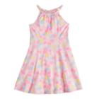 Girls 4-10 Jumping Beans&reg; Pattern Princess Seam Halter Dress, Size: 5, Brt Pink