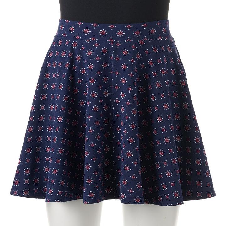 Juniors' So&reg; Skater Skirt, Girl's, Size: Medium, Blue