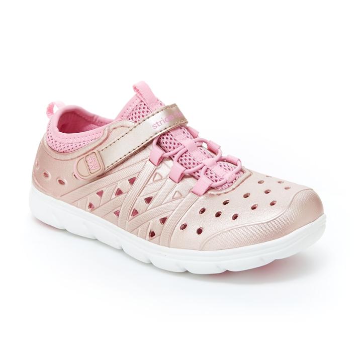 Stride Rite Made 2 Play Phibian Girls' Water Shoes, Size: 5 T, Med Pink