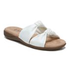 Lifestride Eden Women's Knot Slide Sandals, Size: Medium (9.5), White