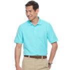 Men's Croft & Barrow&reg; Pique Performance Polo, Size: Medium, Turquoise/blue (turq/aqua)