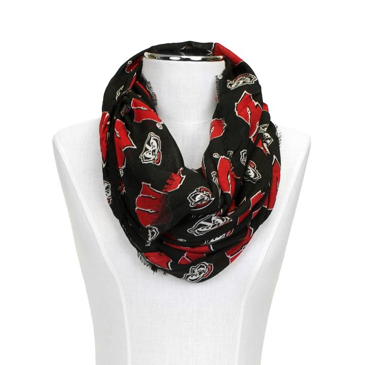 Women's Zoozatz Wisconsin Badgers Logo Infinity Scarf, Multicolor