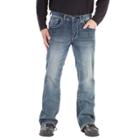 Men's Axe & Crown Bootcut Jeans, Size: 36x32, Dark Blue