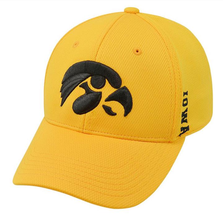 Adult Top Of The World Iowa Hawkeyes Booster One-fit Cap, Men's, Gold