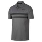 Men's Nike Essential Dri-fit Striped Golf Polo, Size: Xxl, Med Grey