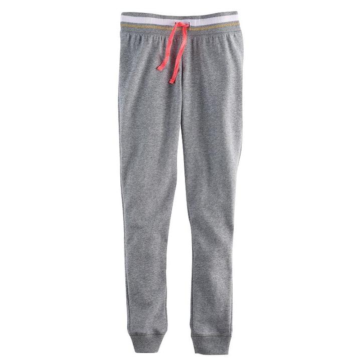Girls 7-16 & Plus Size So&reg; Metallic Jogger Pants, Size: 7-8, Med Grey