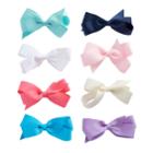 Girls 4-16 8-pack Grosgrain Clip-on Hair Bows, Multi Combo