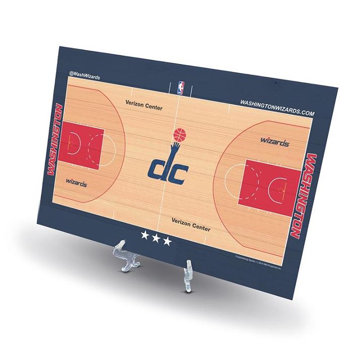 Washington Wizards Replica Basketball Court Display, Size: Novelty, Grey