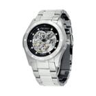 Armitron Men's Stainless Steel Automatic Skeleton Watch - 20/4406svsv, Size: Large, Silver