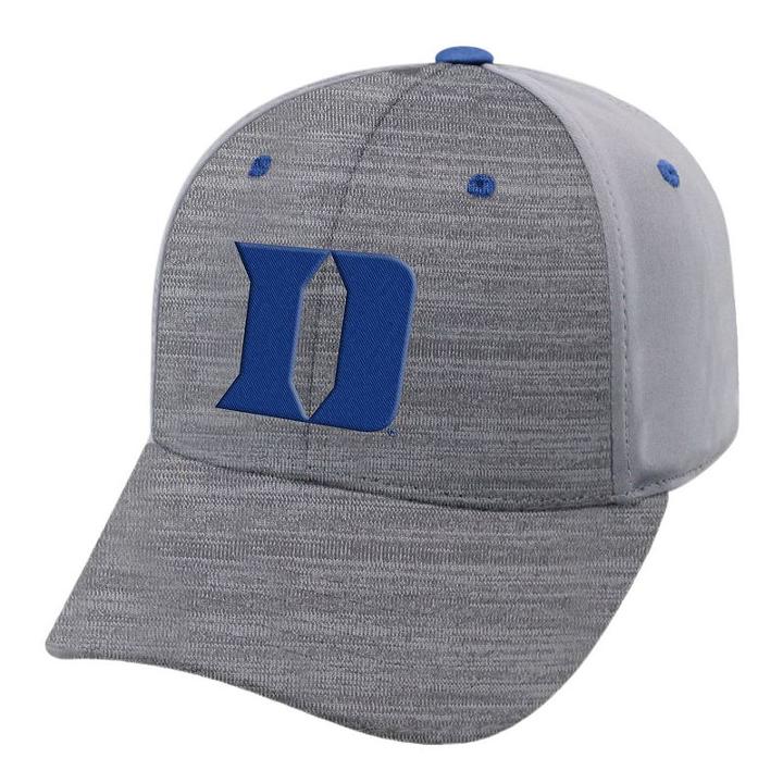 Adult Duke Blue Devils Steam Performance Adjustable Cap, Men's, Med Grey