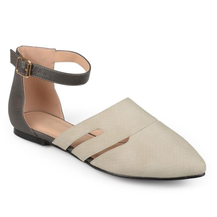 Journee Collection Lindon Women's Flats, Size: Medium (6), Med Grey