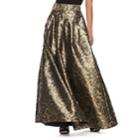 Women's Jessica Howard Pleated Metallic Ball Gown Skirt, Size: 16, Grey