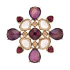 Dana Buchman Purple Geometric Cluster Kaleidoscope Pin, Women's, Multicolor