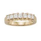 14k Gold 1-ct. T.w. Igl Certified Princess-cut Diamond Wedding Ring, Women's, Size: 5.50, White