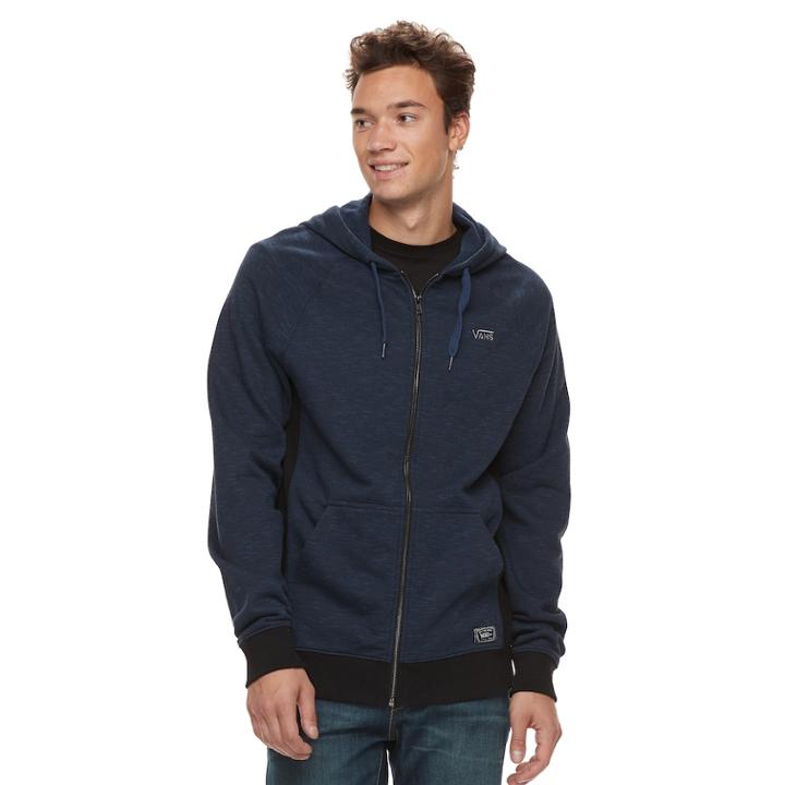 Men's Vans Milestown Full-zip Hoodie, Size: Xxl, Dark Blue