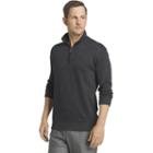 Big & Tall Van Heusen Classic-fit Quarter-zip Pullover, Men's, Size: 3xl Tall, Grey (charcoal)