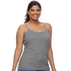 Juniors' Plus Size So&reg; Satin-trim Camisole, Teens, Size: 1xl, Black