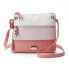 Rosetti Demi Zips Colorblock Crossbody Bag, Women's, Light Pink