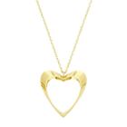 10k Gold Heart Pendant Necklace, Women's, Size: 18, Yellow