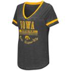 Women's Campus Heritage Iowa Hawkeyes Gunther Jersey Tee, Size: Xxl, Black