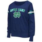 Women's Campus Heritage Notre Dame Fighting Irish Wiggin' Fleece Sweatshirt, Size: Medium, Dark Blue