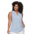 Plus Size Sonoma Goods For Life&trade; Utility Tank, Women's, Size: 3xl, Light Blue