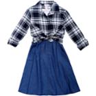 Girls 7-16 Emily West Dress, Jacket & Knit Tee Set, Size: 12, Blue