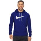 Men's Nike Pull-over Dri-fit Swoosh Hoodie, Size: Medium, Dark Blue