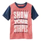 Boys 4-12 Oshkosh B'gosh&reg; Show Your Stripes Graphic Tee, Boy's, Size: 10, Red