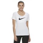 Women's Nike Swoosh Short Sleeve Graphic Tee, Size: Small, Natural