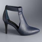Simply Vera Vera Wang Finch Women's High Heel Ankle Boots, Size: 8.5, Blue