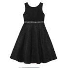 Girls 7-16 American Princess Rhinestone Waist Lace A-lined Dress, Size: 12, Oxford