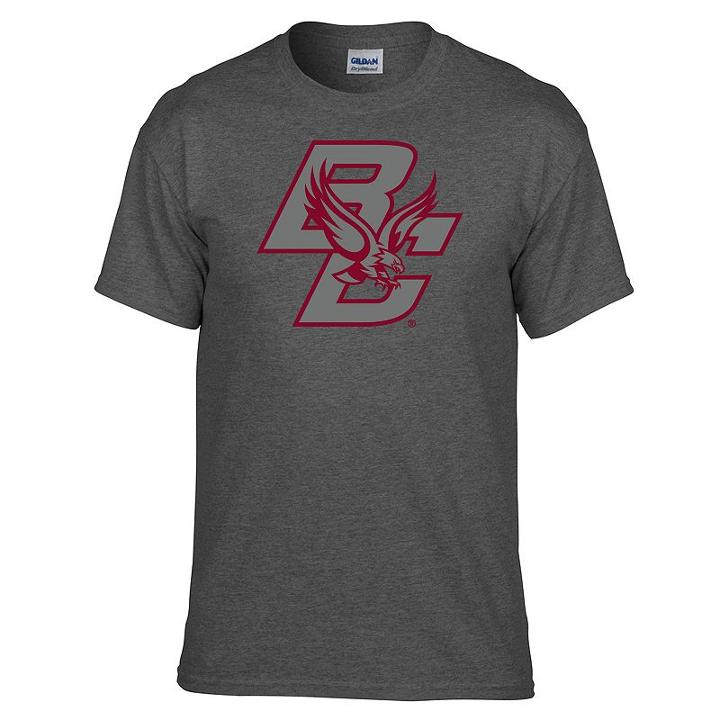 Men's Boston College Eagles Inside Out Tee, Size: Xxl, Med Grey