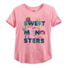 Girls Plus Size Monster High Sweet Monsters Graphic Tee, Size: Xxl Plus, Med Pink