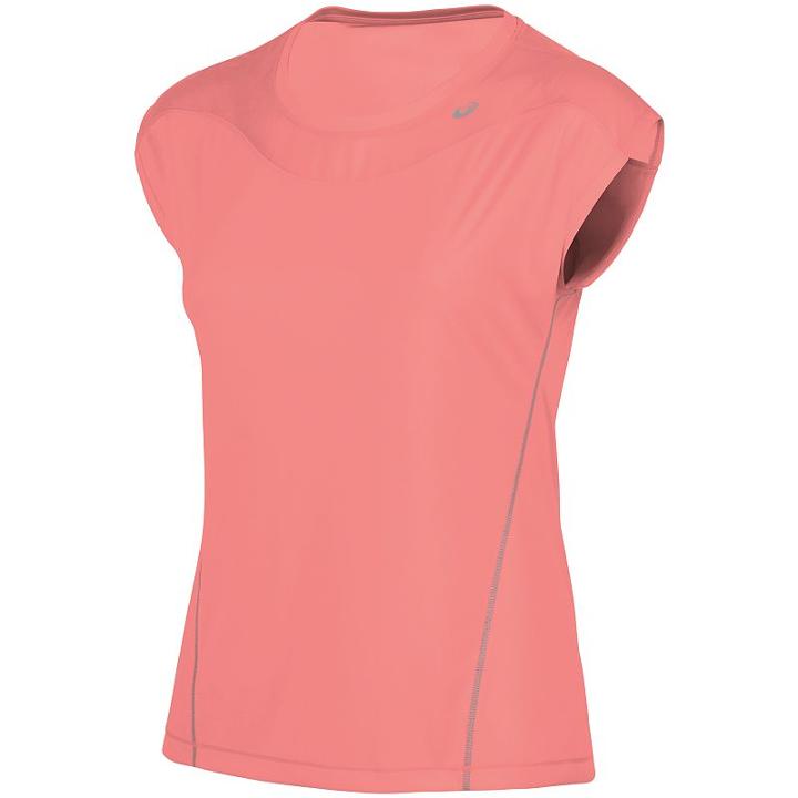 Women's Asics Lite Show Short Sleeve Top, Size: Medium, Brt Pink
