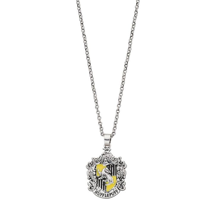 Harry Potter Hufflepuff Crest Pendant Necklace, Women's, Silver