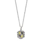 Harry Potter Hufflepuff Crest Pendant Necklace, Women's, Silver
