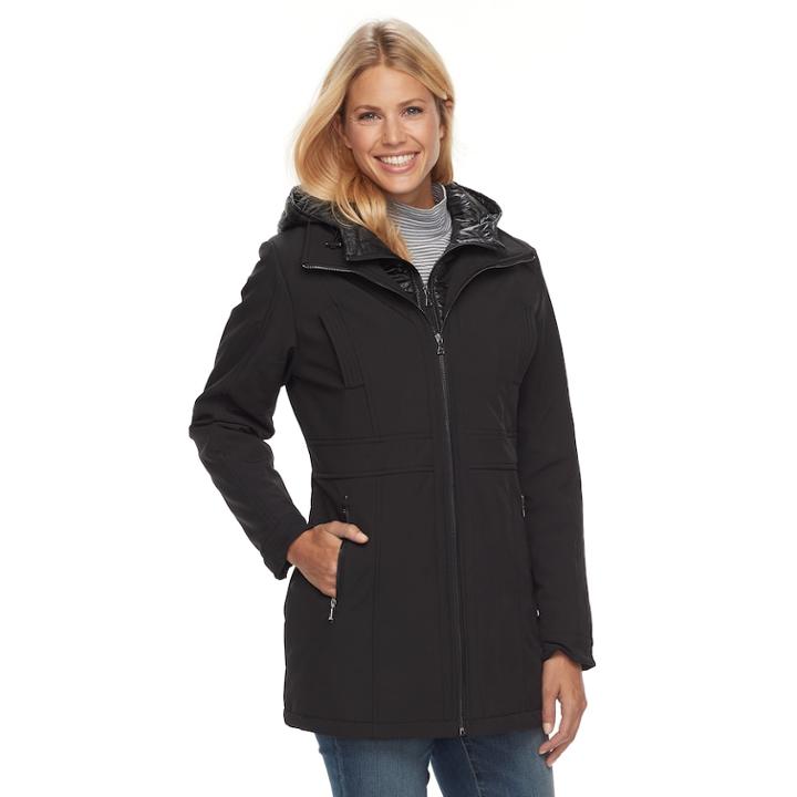 Women's Mo-ka Removable Bib Soft Shell Coat, Size: Xl, Black