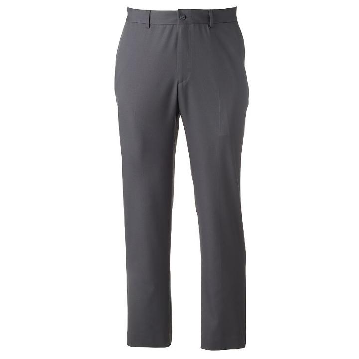 Big & Tall Apt. 9&reg; Slim-fit Easy Care Dress Pants, Men's, Size: 34x36, Grey (charcoal)