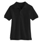 Boys 4-7 Chaps Pique School Uniform Polo, Boy's, Size: Small, Black