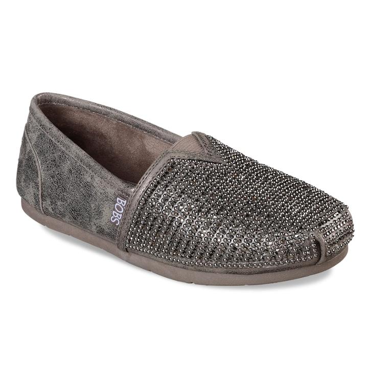 Skechers Bobs Luxe Big Dreamer Women's Flats, Size: 6, Light Grey