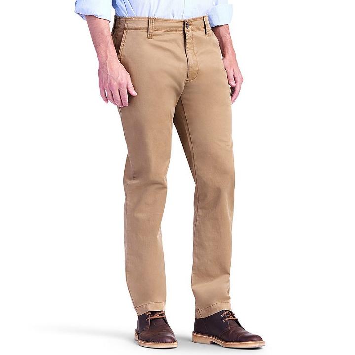 Men's Lee Modern Series Chino Slim-fit Pants, Size: 38x32, Med Brown