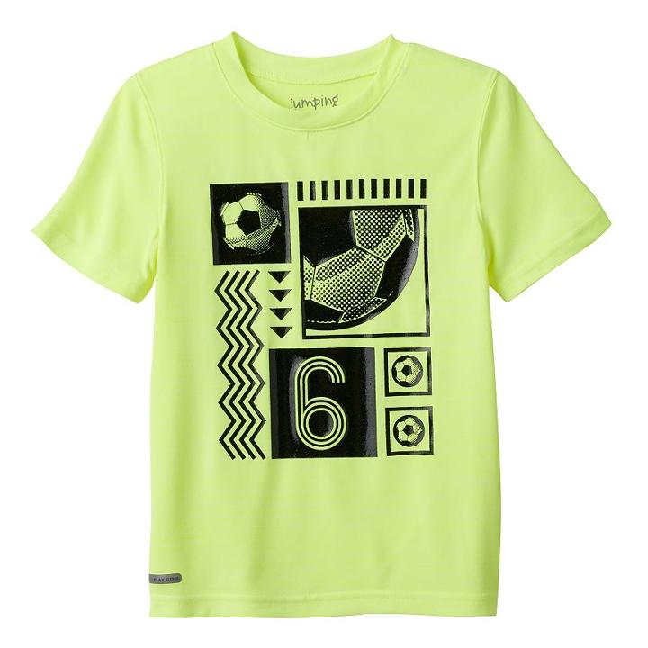 Boys 4-10 Jumping Beans&reg; Slubbed Active Tee, Boy's, Size: 5, Brt Yellow