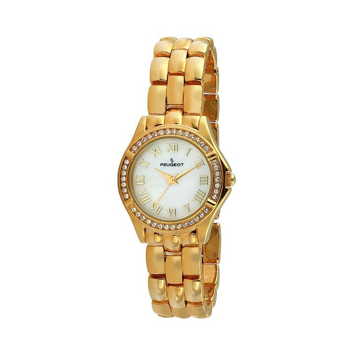 Peugeot Women's Crystal Watch - 7037g, Yellow