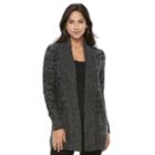 Women's Apt. 9&reg; Cozy Shawl Collar Cardigan, Size: Xl, Med Grey