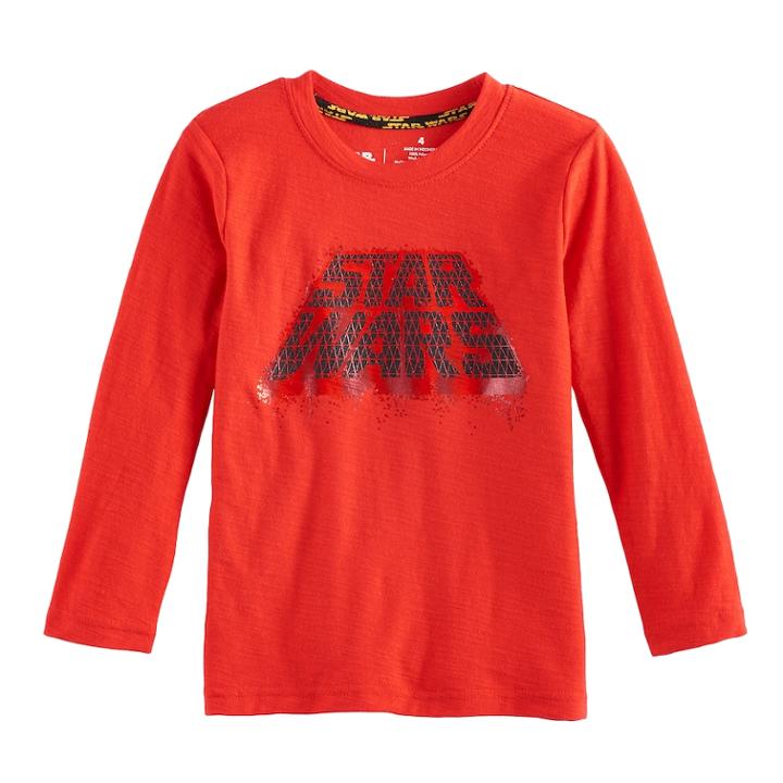 Toddler Boy Star Wars A Collection For Kohl's Metallic Graphic Tee By Jumping Beans&reg;, Size: 4t, Brt Red